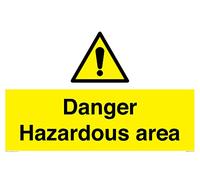 Danger Hazardous area Sign - 600x400mm - A2L
