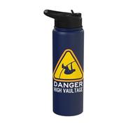 Danger High Jump - Pole Vault Jumping Athletics Stainless Steel Insulated Water Bottle