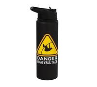 Danger High Jump - Pole Vault Jumping Athletics Stainless Steel Insulated Water Bottle
