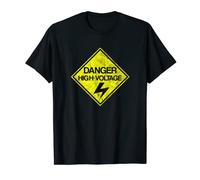 Danger High Voltage T-Shirt warning sign style T-Shirt