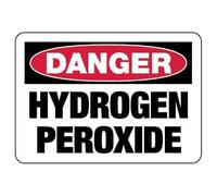 Danger - Hydrogen Peroxide Safety & Compliance - OSHA & ANSI Compliant Chemical Hazard & Chemical Warning Metal Tin Sign - 8x12 Inch