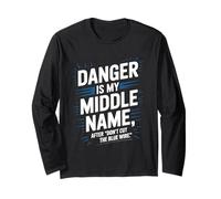 Danger is My Middle Name Don’t Cut The Blue Wire EOD Tech Long Sleeve T-Shirt