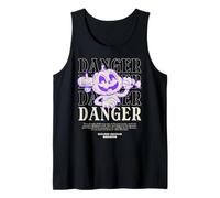 Danger Jack-O-Lantern Retro Cartoon Halloween Gourd-Geous Tank Top
