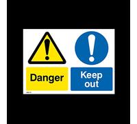 Danger Keep Out Sticker/Self Adhesive Sign (MISC111) - No Parking, Private Property, Access, Disabled Parking, Vehicle, Warning