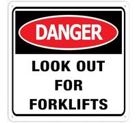 Danger Look Out Metal Tin Sign Aluminum Warning Signs For Indoor & Outdoor Yard Lawn Sign Home Decor 8x12 inch