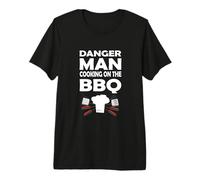 Danger Man Cooking on The BBQ Premium T-Shirt
