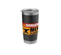 Danger Men Playing Iron Forging Forger Blacksmithing Forging Stainless Steel Insulated Tumbler