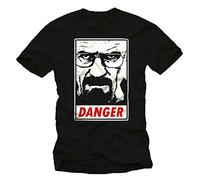Danger Mens T-Shirt Breaking Bad Heisenberg Pinkman Los Pollos Mafia Walter Black(X-Large)