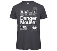 Danger Mouse® 100% Secret Mens T-Shirt (Dark Grey, XL)