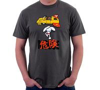 Danger Mouse Akira Penfold Flying Car Men's T-Shirt Charcoal