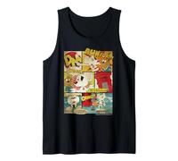 Danger Mouse and Penfold Retro Comic Strip Tank Top