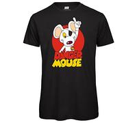 Danger Mouse® Character Mens T-Shirt (Black, 2XL)