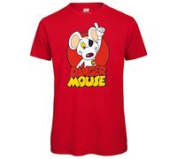 Danger Mouse® Character Mens T-Shirt (Red, Medium)
