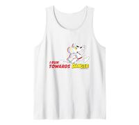 Danger Mouse I Run Towards Danger Retro Tank Top