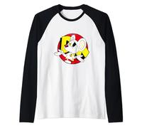 Danger Mouse Nonchalant Pose Distressed Raglan Baseball Tee