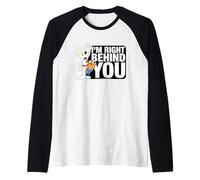 Danger Mouse & Penfold Right Behind You Retro Raglan Baseball Tee