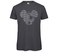 Danger Mouse® Word Up Typography Mens T-Shirt (Dark Grey, Large)
