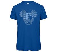 Danger Mouse® Word Up Typography Mens T-Shirt (Royal Blue, Large)