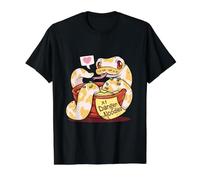 Danger Noodle Ball Python Snake Meme Reptile Snake Lover Value Graphic T-Shirt, Men, Black, XL