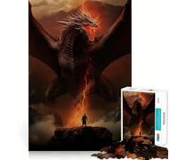Danger of Dragon Jigsaw Puzzles for Adults 1000 Piece Mindful Game Clean Cut Happy Challenge Birthday Present (50x75cm)