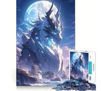 Danger of Dragons Anime 1000 Piece Jigsaw Puzzle for Teenagers Logic Workout Pastime Game Home Play Unique Gift (50x75cm)