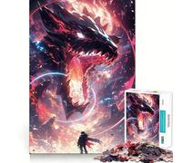 Danger of Dragons Anime 1000 Piece Jigsaws for Teenagers Puzzle Creative Play Fine Thick Real Challenge (38x26cm)