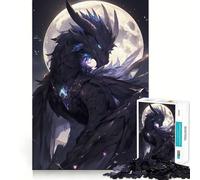 Danger of Dragons Anime Jigsaw Puzzles 1000 Piece for Teenagers Logic Game Sharp Edge Hard Challenge Game Night (50x75cm)