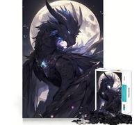 Danger of Dragons Anime Puzzles for Adults 1000 Pieces Decompress Game Clear Hue Playful Challenge Evening Game (38x52cm)