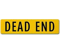 Danger Sign Safety Sign 6x16 Flat Blade Dead End Street Name Sign Notice Sign Caution Aluminum Sign