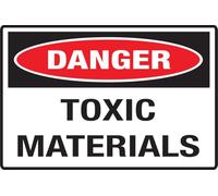 Danger Toxic Materials Sign for Door Or Wall, Easy Installation, Premium Acrylic Design for Your Home Office/Business