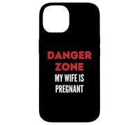 Danger Zone My Wife is Pregnant Funny Baby on Board Case for iPhone 14