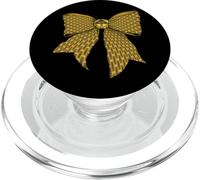 Danger Zone Warning Caution Tape Pattern Girl Coquette Bow PopSockets PopGrip for MagSafe