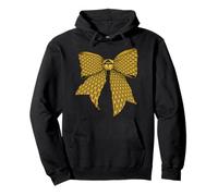 Danger Zone Warning Caution Tape Pattern Girl Coquette Bow Pullover Hoodie