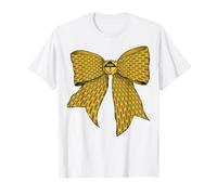 Danger Zone Warning Caution Tape Pattern Girl Coquette Bow T-Shirt
