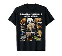 Dangerous Animals of The World Funny Educational Nature T-Shirt