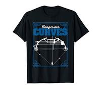 Dangerous Curves Archer Arrow And Bow Design Archery Gift T-Shirt