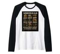 Dangerous Edition Voices of the Wild Vintage Novelty Gift. Raglan Baseball Tee