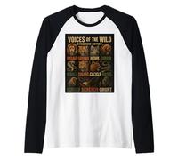 Dangerous Edition Voices of the Wild Vintage Novelty Gift. Raglan Baseball Tee