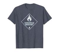Dangerous for Wet Tea T-Shirt, Men, Heather Blue, XX-Large