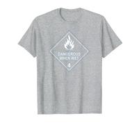 Dangerous for Wet Tea T-Shirt, Men, Heather Grey, Medium
