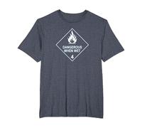Dangerous for Wet Tea T-Shirt, Men's Big and Tall, Heather Blue, 5X Tall