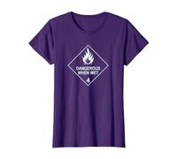 Dangerous for Wet Tea T-Shirt, Women, Purple, X-Small