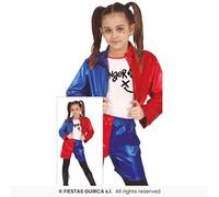 FIESTAS GUIRCA Dangerous Glam Girl Fancy Dress Costume - Red, Blue, White Outfit for Girls Ages 7-9