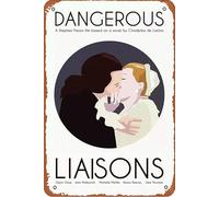 Dangerous Liaisons Funny Metal Novelty Tin Sign Metal Retro Wall Decor for Home,Street,Bars,Restaurants,Cafes,Store Sign Gift 12 X 8 INCH Metal Sign