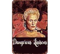 Dangerous Liaisons Vintage Tin Sign Wall Art Decor - Retro Sign for Home Patio Decor Gifts Movie Poster - 8x12 Inch