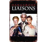 Dangerous Liaisons Vintage Tin Sign Wall Art Decor - Retro Sign for Home Patio Decor Gifts Movie Poster - 8x12 Inch