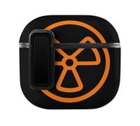 Dangerous Nuclear Radiation Earphone Case Cover Compatible with AirPods 4 Buckle Black Edge