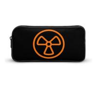 Dangerous Nuclear Radiation Pencil Case Large Capacity Storage Bags Makeup Stationery Portable Organiser