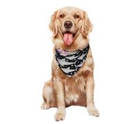 Dangerous Sharks Diver'S Skeleton In Shark Pet Bandana Washable Triangle Bib Soft Bandana For Dogs For Pets Accessories Puppy