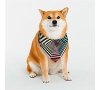 Dangerous Stripes Pet Scarf Stylish Triangle Bid Scarf Bandana Pet Accessory,Washable Pet Kerchief for Girl Boy Dogs or Cats Medium